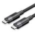 Vention Cable USB-C 3.2 - Potencia hasta 100W - Transmision 4K a 60 Hz - Longitud 1m - Recubrimiento de Nailon Trenzado - Velocidad hasta 10Gbps - Color Negro
