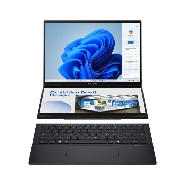 Asus ZenBook Duo OLED Portatil 14" Tactil Intel Core Ultra 7 255H - 32GB - 1TB SSD - Windows 11 Home - Color Gris - Teclado QWERTY (ES)