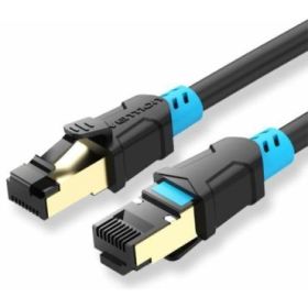Vention Cable de Red Cat.6 SFTP - Longitud 35m - Velocidad hasta 1Gbps - 27AWG - Conectores Chapados en Oro - Blindaje Multicapa - Color Negro
