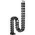 Fellowes Organizador de Cables - Columna Flexible - Altura hasta 130cm - Vertebras Desmontables - 4 Compartimentos Separados - Base Pesada - Iman Integrado - 10.7x12.9x128.8cm - Color Negro