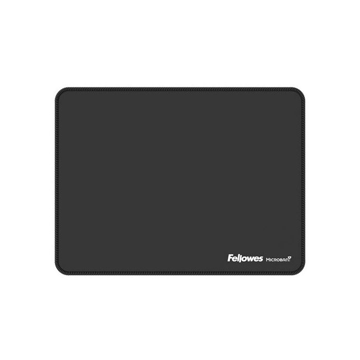 Fellowes Breyta Alfombrilla XL - Antideslizante - Proteccion Antimicrobiana - Bordes Reforzados - Fabricado con Material Reciclado - 21x28x0.25cm - Color Negro