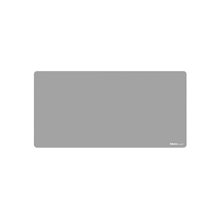 Fellowes Breyta Alfombrilla de Escritorio - Antideslizante - Proteccion Antimicrobiana - Antirreflectante - Fabricado con Material Reciclado - 40x80x0.25cm - Color Gris