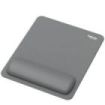 Fellowes Breyta Alfombrilla con Reposamuñecas - Revestimiento Antipolvo - Proteccion Antimicrobiana - Tacto Suave - Fabricado con Material Reciclado - 24x20x1.75cm - Color Gris