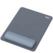 Fellowes Breyta Alfombrilla con Reposamuñecas XL - Revestimiento Antipolvo - Proteccion Antimicrobiana - Tacto Suave - Fabricado con Material Reciclado - 28x21x1.75cm - Color Azul