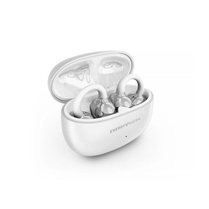 Energy Sistem ChicPods Auriculares True Wireless - Bluetooth 5.4 - 23h Autonomia - Tecnologia Open Sound - Microfono con Reduccion de Ruido - Asistente de Voz Integrado - Diseño Curved-Fit - Color Blanco