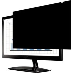 Fellowes Privascreen Filtro de Privacidad para Pantallas Panoramicas hasta 24" - Relacion de Aspecto 16:10 - Reduce Reflejos - Previene Fatiga Visual - 52.05x32.65cm - Color Negro