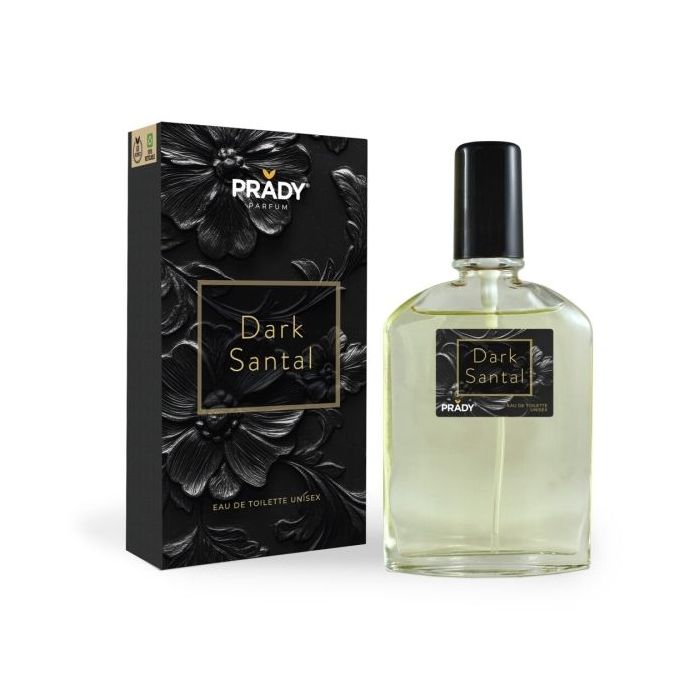 Prady Colonia Unisex Dark Santal - Frasco de 90 ml - Spray Pulverizador