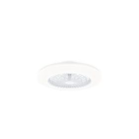 Philips Amigo Flat Fan Ceiling IR RD Ventilador de Techo con Luz LED Hasta 6500K - Aspas Integradas - 25W Ventilador + 60W Luz  - Mando a Distancia - Color Blanco