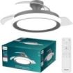 Philips Bliss DC Fan Ceiling Ventilador de Techo con Luz LED Hasta 6500K - Aspas Retractiles - 35W Ventilador + 28W Luz - Mando a Distancia - Color Negro