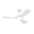 Philips Olas Fan Ceiling Ventilador de Techo con Luz LED Hasta 6500K - Aspas Fijas - 30W Ventilador + 24W Luz - Mando a Distancia - Color Blanco