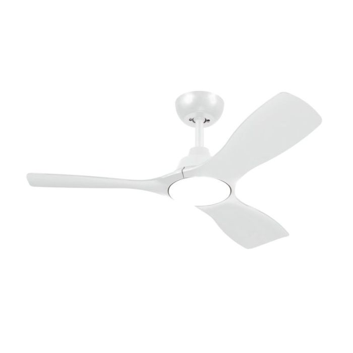 Philips Olas Fan Ceiling Ventilador de Techo con Luz LED Hasta 6500K - Aspas Fijas - 30W Ventilador + 24W Luz - Mando a Distancia - Color Blanco