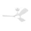 Philips Olas Fan Ceiling Ventilador de Techo con Luz LED Hasta 6500K - Aspas Fijas - 30W Ventilador + 24W Luz - Mando a Distancia - Color Blanco