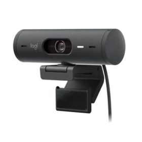 Logitech Brio 505 Webcam - 1080P - Zom Digital 4X - Enfoque Automatico - Microfono Estero - Negro
