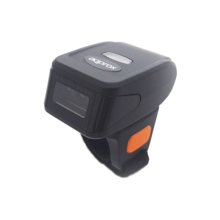Approx Anillo Lector de Codigos de Barras 1D/2D Inalambrico - Indicador LED, Timbre y Vibracion - Modo Inventario - Velocidad 100 veces por Segundo - Color Negro