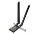 TP-Link Archer TBE400E Adaptador de Red PCI - Bluetooth - Velocidad 6.5Gbps - WiFi 7 Tribanda - 2 Antenas Multidireccionales - Seguridad Avanzada - Color Negro