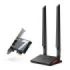 TP-Link Archer TBE550E Adaptador de Red PCI - Base con LED - Bluetooth - Velocidad 9.3Gbps - WiFi 7 Tribanda - 2 Antenas Multidireccionales - Seguridad Avanzada - Color Negro