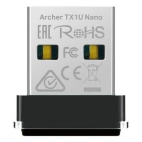 TP-Link Archer TX1U Nano Adaptador USB a WiFi 6 - Velocidad 287Mbps - Seguridad Avanzada - Color Negro