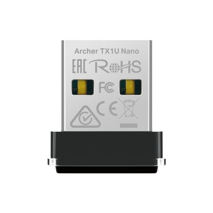 TP-Link Archer TX1U Nano Adaptador USB a WiFi 6 - Velocidad 287Mbps - Seguridad Avanzada - Color Negro