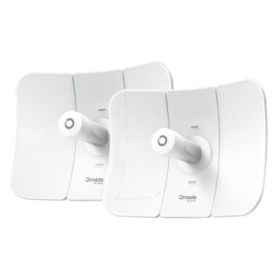 TP-Link Omada Beam Bridge 5 UR KIT Pack de 2 Antenas Direccionales - Velocidad hasta 1Gbps - Puente Inalambrico hasta 15km - IP65 - WiFi - Ethernet - Color Blanco
