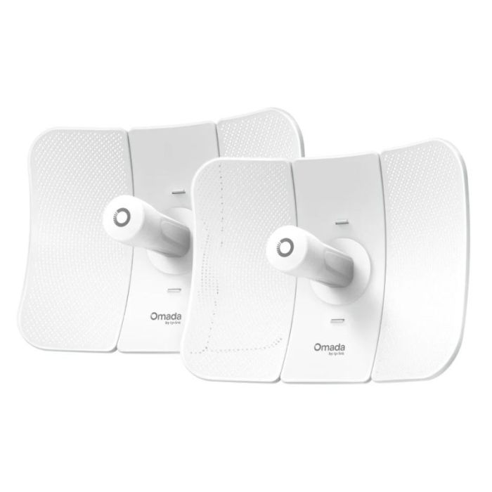 TP-Link Omada Beam Bridge 5 UR KIT Pack de 2 Antenas Direccionales - Velocidad hasta 1Gbps - Puente Inalambrico hasta 15km - IP65 - WiFi - Ethernet - Color Blanco