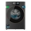 Cecotec Bolero DressCode 12950 Autodose Direct Drive 3D Steel Lavadora de Carga Frontal de 12kg - 1400rpm - Autodosificacion - 13 Programas - Pantalla Tactil - 60x57.7x84.7cm - Color Gris y Negro