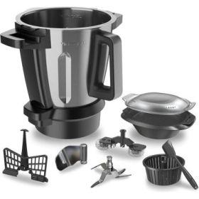 Cecotec Victory Jarra y Accesorios para Robot de Cocina Mambo Cooking - Acero Inoxidable - Color Negro y Plata