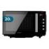 Cecotec GrandHeat 2000 Flatbed Black Microondas sin Plato - 700W - Capacidad 20L - Revestimiento Ceramico - Bloqueo de Seguridad Infantil - Avisador Acustico - Color Negro