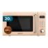 Cecotec Proclean 5110 Retro Beige Microondas con Grill - 700W - Capacidad 20L - 5 Niveles - Bloqueo de Seguridad Infantil - Avisador Acustico - Color Beige