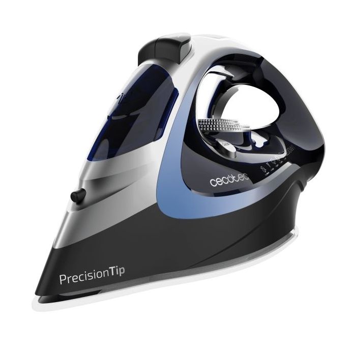 Cecotec IronHero 3200 Vital Plancha de Ropa - 3200W - Vapor Continuo 70g/min - Golpe de Vapor 270g/min - Suela Antiadherente - Sistema Antigoteo - Punta de Precision - Color Negro y Plata