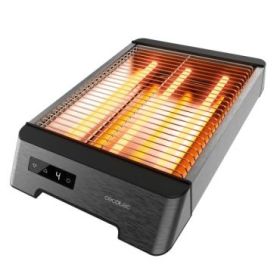 Cecotec NiceSlice Touch Tostadora Horizontal - 1000W - 3 Resistencias de Cuarzo - Pantalla Tactil - 6 Niveles de Tostado - Bandeja Recogemigas - Indicador Luminoso - Color Acero y Negro