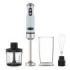 Cecotec Power RetroBlue 1200Max Cream and Crush Batidora de Mano - 1200W - Vaso de 0.5L - Accesorios Multifuncion - Campana Antisalpicadura - 4 Hojas Recubiertas de Titanio - Color Azul Claro Pastel