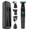 Cecotec PrecisionCare 5in1 Afeitadora Recortadora 5 en 1 - 500mAh - Cabezales Multifuncion - Peine Ajustable 1-10mm - IPX5 - Indicadores LED - Incluye Accesorios - Color Negro y Azul