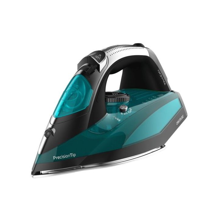 Cecotec Fast and Furious 5020 Force Plancha de Ropa - 2600W - Vapor Continuo 60g/min - Golpe de Vapor 210g/min - Suela Ultradeslizante - Sistema Antigoteo - Punta de Precision - Color Negro y Azul