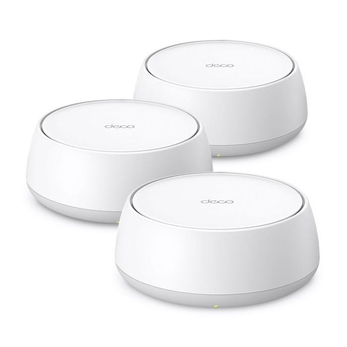 TP-Link Deco BE22 Pack de 3 Sistemas WiFi Mesh - Doble Banda - Velocidad hasta 3.6Gbps - WiFi 7 - Ethernet 1Gbps - Color Blanco