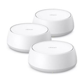 TP-Link Deco BE25 Pack de 3 Sistemas WiFi Mesh - Doble Banda - Velocidad hasta 3.6Gbps - WiFi 7 - Ethernet 2.5Gbps - VPN - Color Blanco