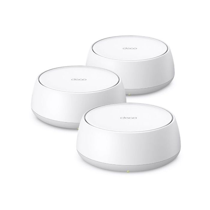 TP-Link Deco BE25 Pack de 3 Sistemas WiFi Mesh - Doble Banda - Velocidad hasta 3.6Gbps - WiFi 7 - Ethernet 2.5Gbps - VPN - Color Blanco