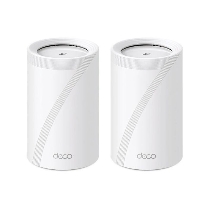 TP-Link Deco BE65 Pack de 2 Sistemas WiFi Mesh - Tribanda - Velocidad hasta 9.3Gbps - WiFi 7 - Ethernet 2.5Gbps - VPN - Color Blanco