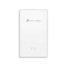 TP-Link Omada EAP625GP-Wall Punto de Acceso de Doble Banda - PoE - Velocidad 1.8Gbps - Cobertura hasta 50m2 - 120 Clientes - Incluye Kit de Montaje - WiFi 6 Mesh - RJ45 - Color Blanco
