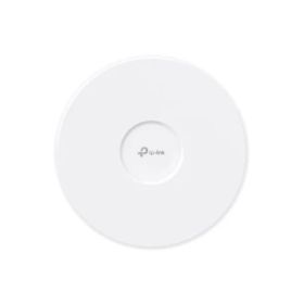 TP-Link Omada EAP723 Punto de Acceso de Doble Banda - PoE - Velocidad hasta 3.6Gbps - Cobertura hasta 140m2 - Soporta hasta 250 Clientes - WiFi 7 BE3600 - Ethernet - Color Blanco