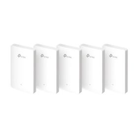 TP-Link Omada EAP615-Wall Punto de Acceso de Doble Banda - PoE - Velocidad hasta 1.8Gbps - Cobertura hasta 50m2 - Soporta hasta 120 Clientes - WiFi 6 AX1800 - Ethernet - Color Blanco
