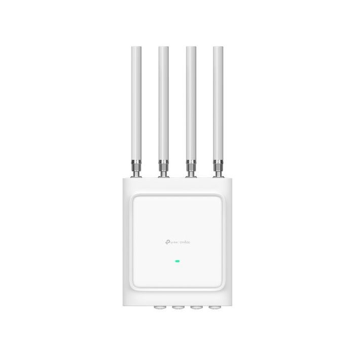 TP-Link Omada EAP668-Outdoor HD Punto de Acceso - Doble Banda - PoE+ - Bluetooth - Antenas Desmontables - Velocidad 3.6Gbps - 1024 Clientes Simultaneos - WiFi 6 Mesh - RJ45 - Color Blanco