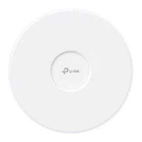 TP-Link Omada EAP783 Punto de Acceso Tribanda - PoE+ - Bluetooth - Velocidad hasta 19Gbps - Cobertura hasta 200m2 - Soporta hasta 760 Clientes - WiFi 7 Mesh - Ethernet - Color Blanco