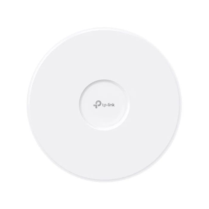 TP-Link Omada EAP783 Punto de Acceso Tribanda - PoE+ - Bluetooth - Velocidad hasta 19Gbps - Cobertura hasta 200m2 - Soporta hasta 760 Clientes - WiFi 7 Mesh - Ethernet - Color Blanco