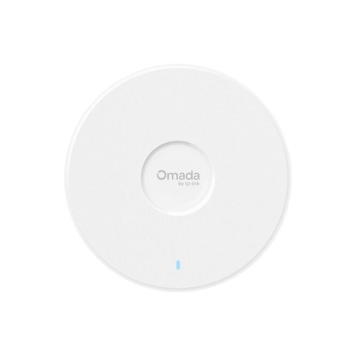 TP-Link Omada EAP787 Punto de Acceso Tribanda - PoE - Bluetooth - Velocidad hasta 12Gbps - Cobertura hasta 190m2 - Soporta hasta 510 Clientes - WiFi 7 Mesh - Ethernet - Color Blanco