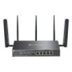 TP-Link Omada ER706WP-4G Router de Doble Banda NAT - WiFi hasta 3Gbps - Ethernet - VPN - 1Gbps SFP - 1Gbps WAN - 4x1Gbps LAN - Balanceo de Carga - Antenas Desmontables - Color Negro