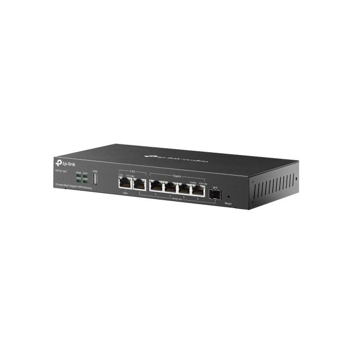 TP-Link Omada ER707-M2 Router Gigabit - VPN - 4xRJ45 1Gbps - 2xRJ45 2.5Gbps - 1Gbps SFP - USB - Balanceo de Carga - Gestion Centralizada en la Nube - Color Negro