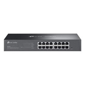 TP-Link Omada ES216G Switch 16 Puertos - Gestionado - RJ45 1Gbps - Conmutacion hasta 32Gbps - Soporta QOS - Plug and Play - Color Negro