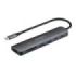Ewent USB-C Dock 7 en 1 - 1x USB-C, 2x USB-A 3.2 Gen1, 1x HDMI 4K/60Hz, 1x SD/TF 2.0, 1x MicroSD, 1x USB-C PD 100W - Color Gris