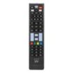 Ewent EW1577 Mando Universal para Lg, Samsung, Sony, Hisense y TCL - Preconfigurado - Botones NetTV y Smart Video - Color Negro
