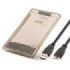 Ewent Caja Externa USB 3.2 - Instalacion sin Herramientas - Plug and Play - SATA 2.5"- Color Transparente